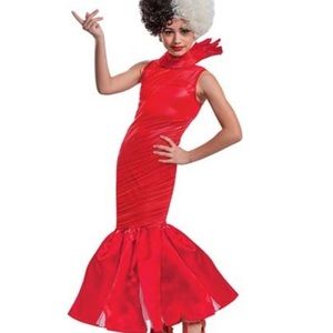 Brand New With Tags Cruella Red Dress Costume for Tweens‼️